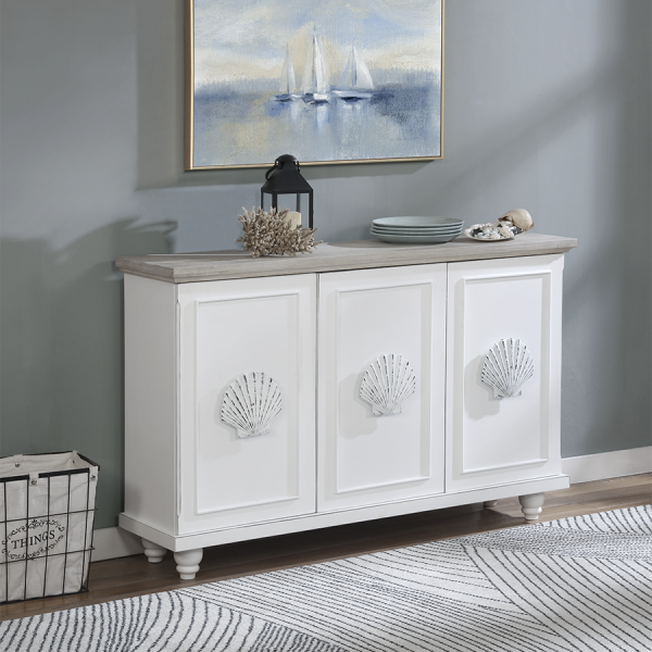 Andros Cabinet - French Gray - Atlantic Fine Furniture Inc