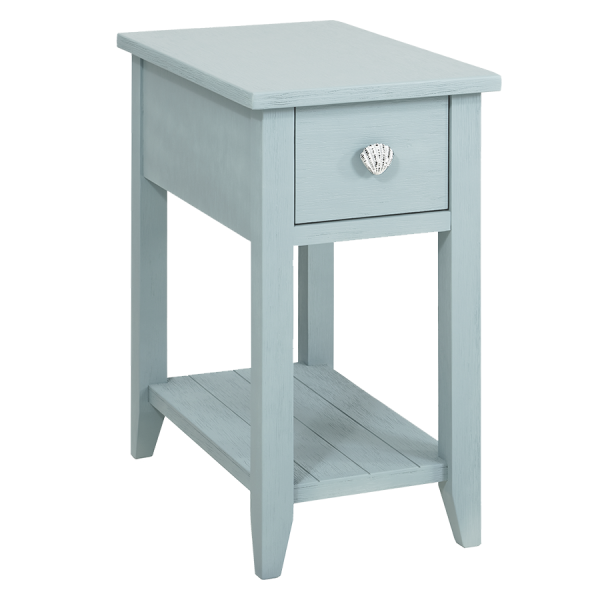 Palm Island Chairside Table - Glacier Blue - Atlantic Fine Furniture Inc