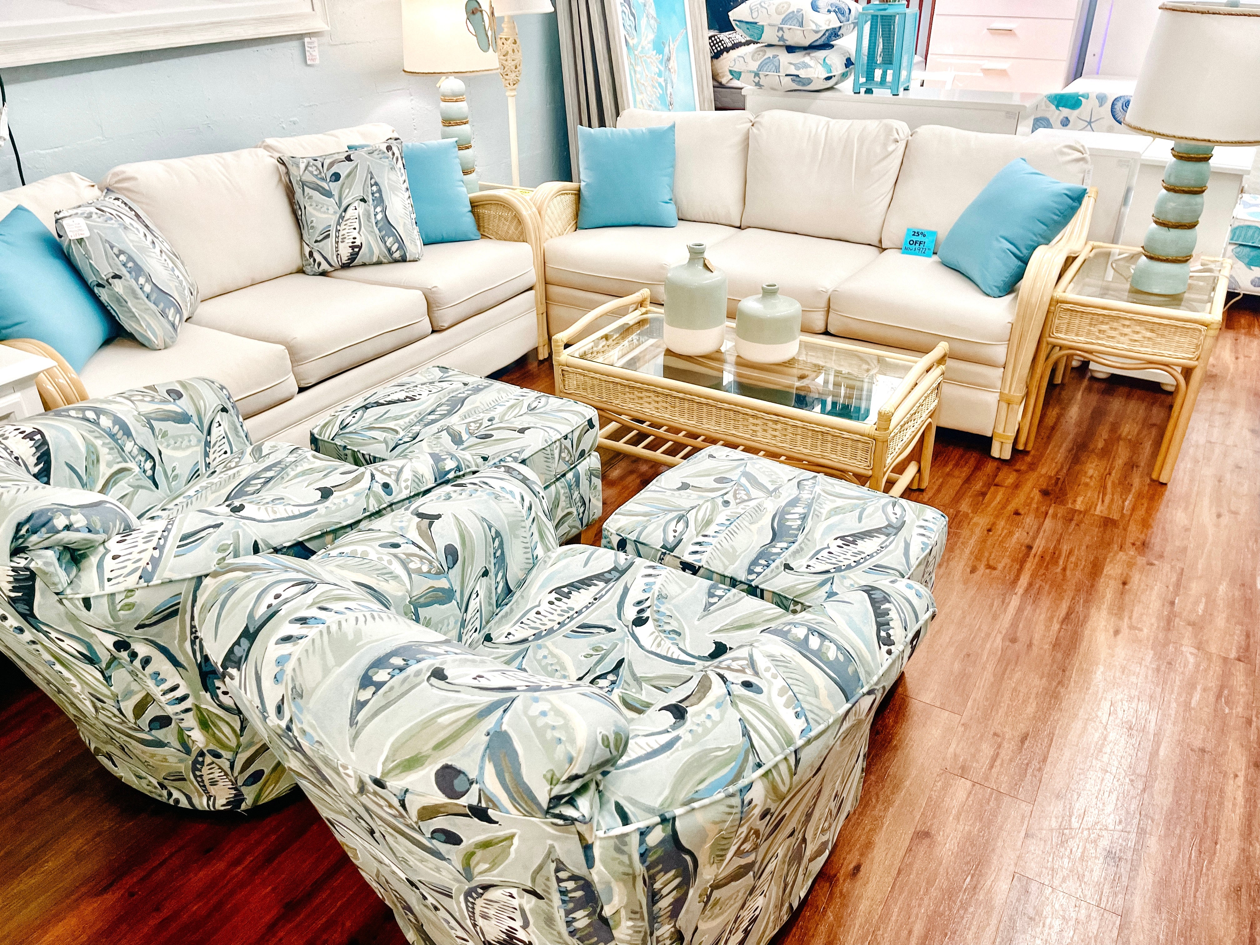 Custom Rattan Sofa - Atlantic Fine Furniture Inc