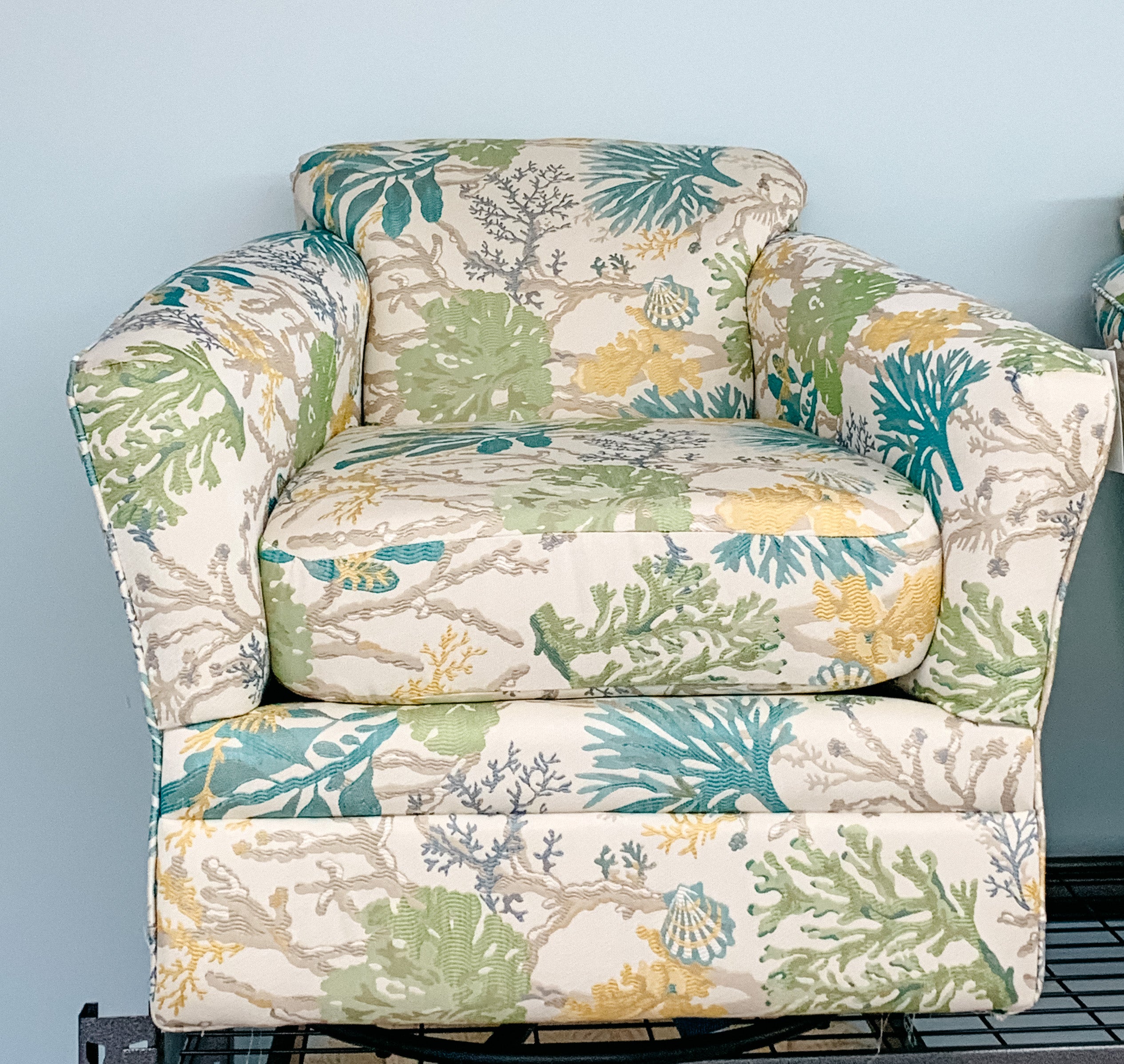 Custom Swivel Glider Barrel Chair - Atlantic Fine Furniture Inc