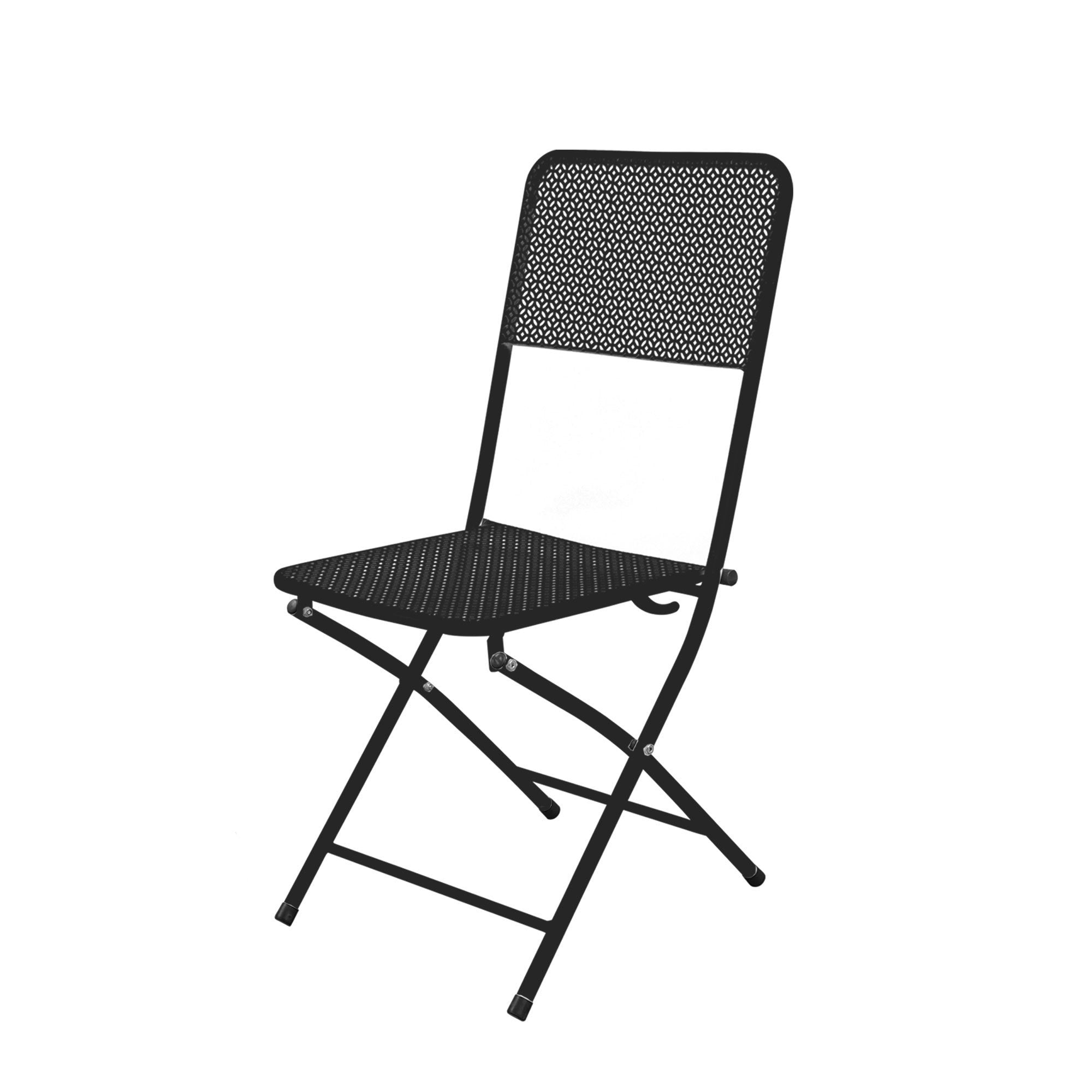 Premium Steel Patio Bistro Set, Folding Outdoor Patio Furniture Sets, 3 Piece Patio Set of Foldable Patio Table and Chairs - Atlantic Fine Furniture Inc