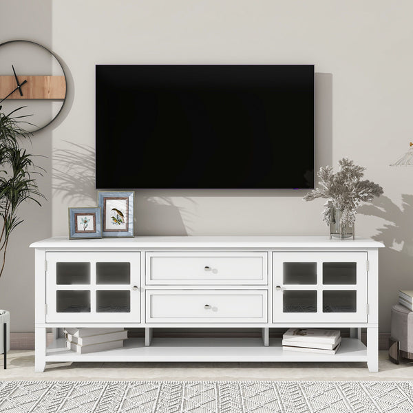 Tv Stand For Tvs Up To 60'', Entertainment Center With Multifunctional Storage Space, TV Cabinet With Modern Design, Media Console For Living Room, Bedroom