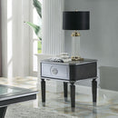 House - Beatrice End Table - Charcoal & Light Gray Finish - Atlantic Fine Furniture Inc