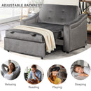 Orisfur. 50.6" Convertible Sleeper Bed, Adjustable Sofa Couch with Dual USB Ports for Living Room Space - Atlantic Fine Furniture Inc