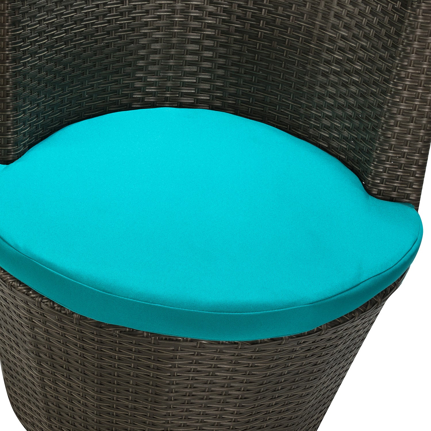 Outdoor Patio Bistro Table Set 3 Piece Rattan Seating Group with Cushions - Atlantic Fine Furniture Inc