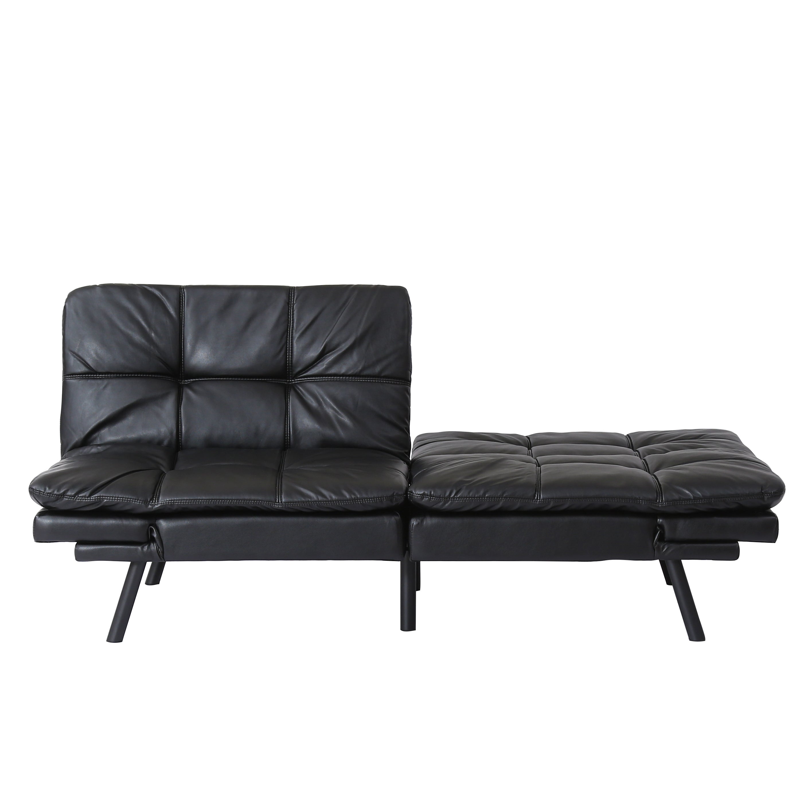 Convertible Memory Foam Futon Couch Bed, Modern Folding Sleeper Sofa-SF267PUBK - Atlantic Fine Furniture Inc