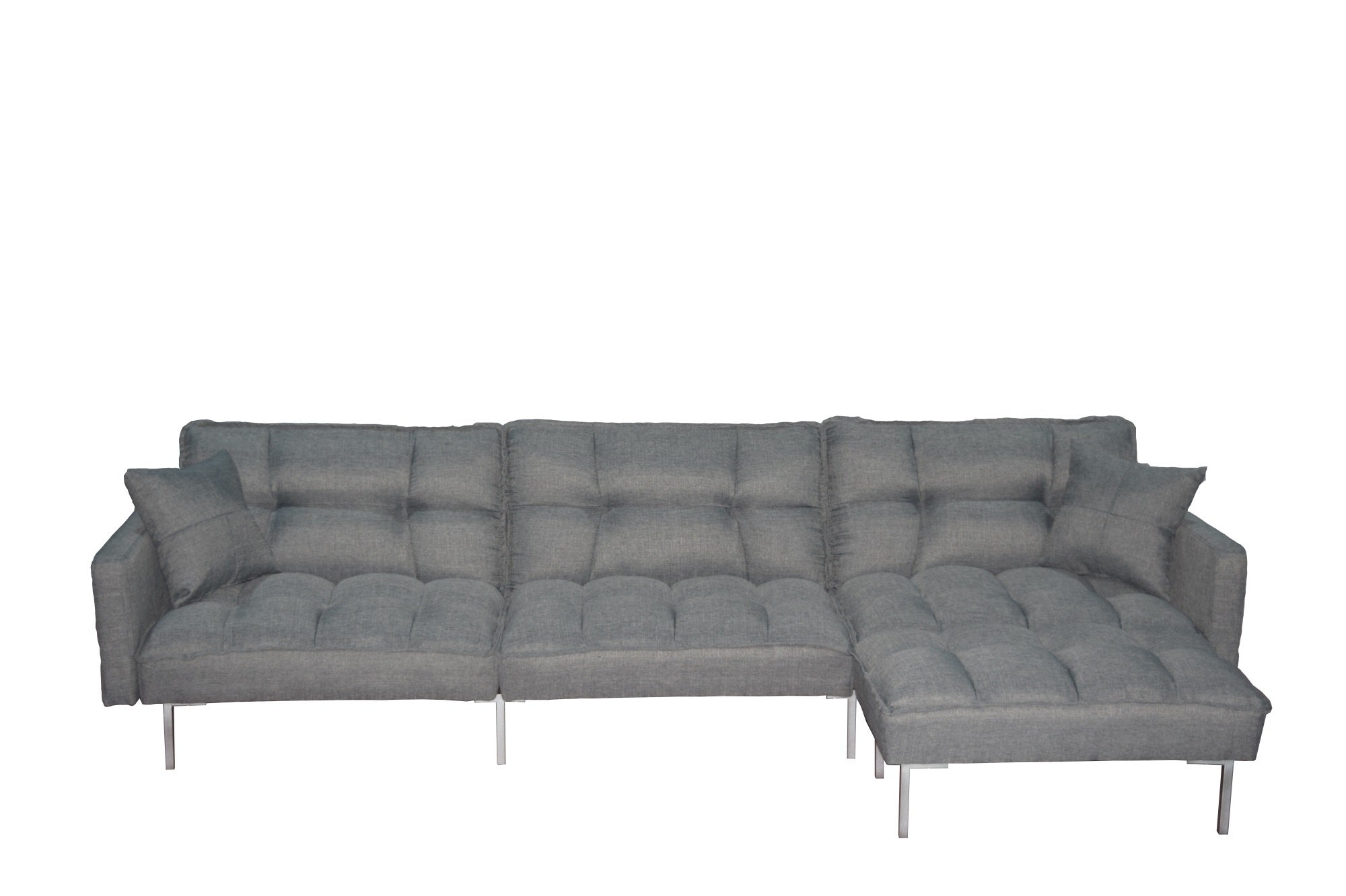 Sectional sofa couch sleeper grey - Atlantic Fine Furniture Inc