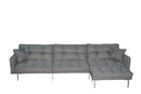 Sectional sofa couch sleeper grey - Atlantic Fine Furniture Inc