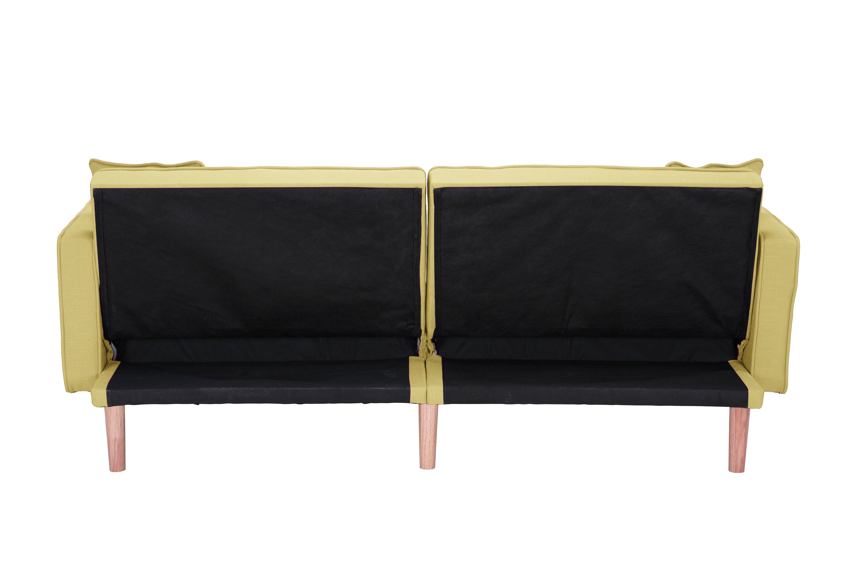 FUTON SLEEPER SOFA WITH 2 PILLOWS YELLOW FABRIC(same as W223S00033、W223S00584、W223S00993) - Atlantic Fine Furniture Inc