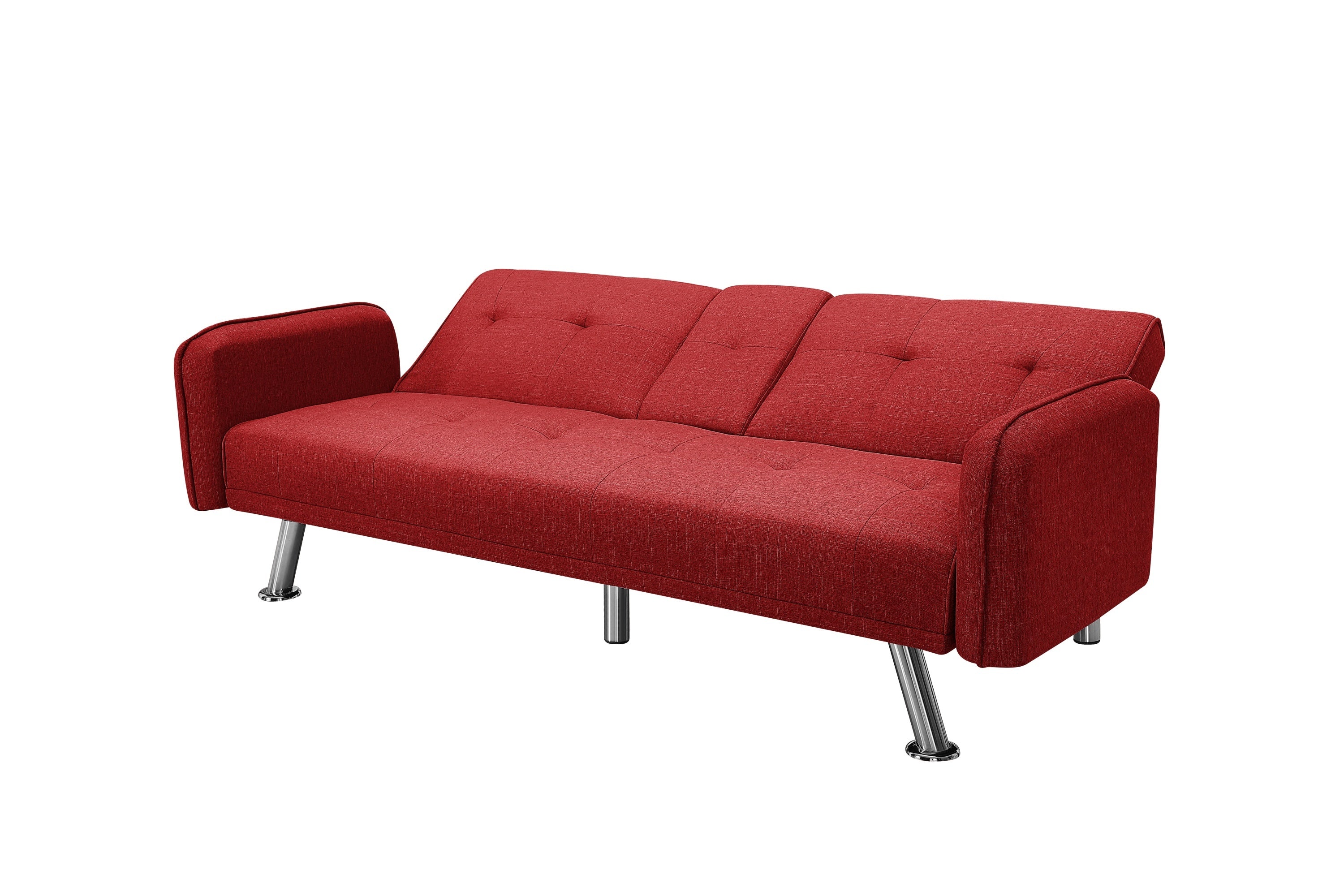 SLEEPER SOFA RED COLOR FABRIC(same as W22339670。Size difference, See Details in page.) - Atlantic Fine Furniture Inc