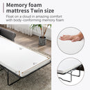 Orisfur Pull Out Sofa Bed  Loveseat Sleeper with Twin Size Memory Mattress for Living Room Spaces - Atlantic Fine Furniture Inc
