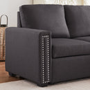 Orisfur. 83" Pull Out Sleeper Sofa Reversible L-Shape 3 Seat Sectional Couch with Storage Chaise for Living Room Furniture Set - Atlantic Fine Furniture Inc