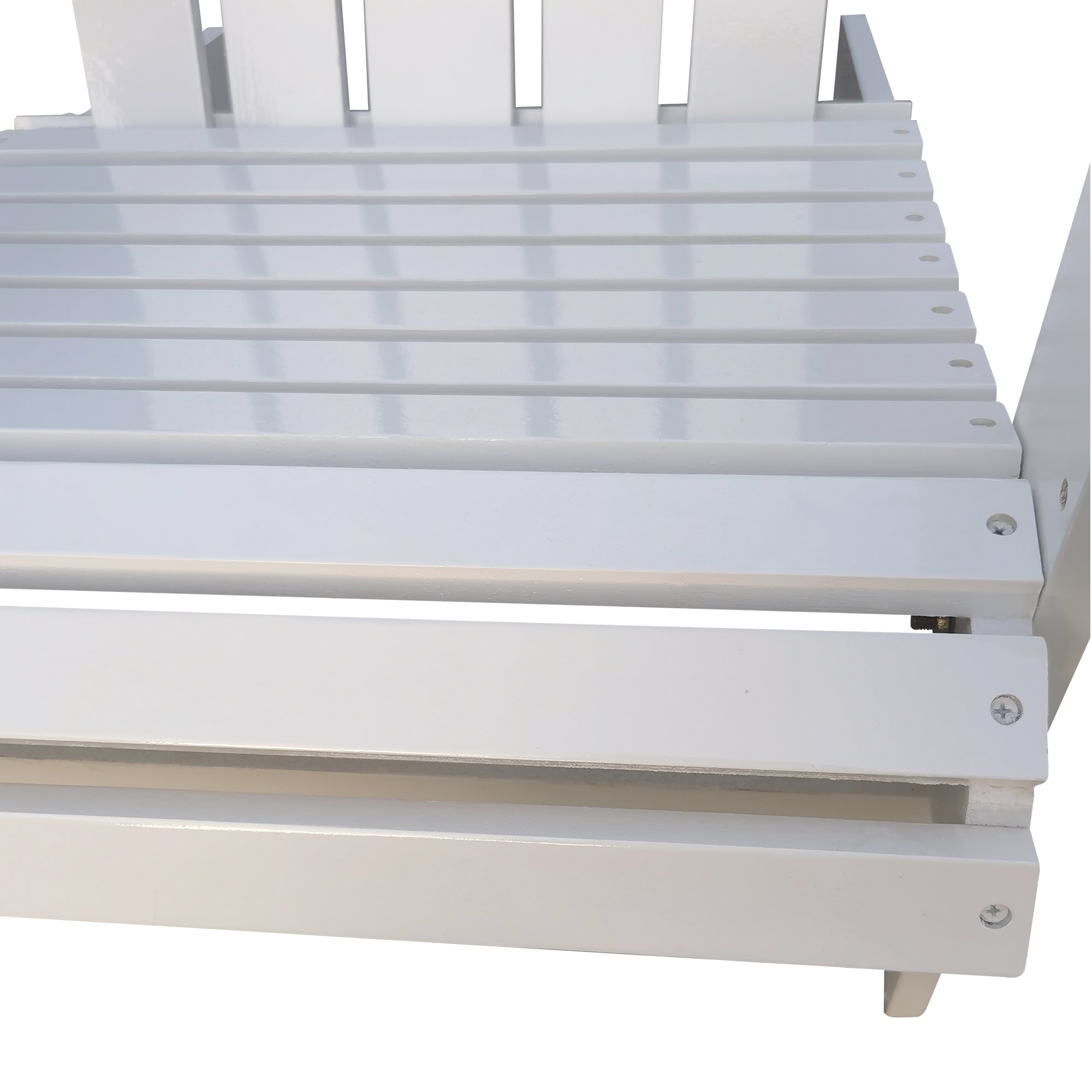 Outdoor or indoor Wood Reclining Adirondack chair White - Atlantic Fine Furniture Inc