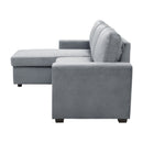 Orisfur. 83" Pull Out Sleeper Sofa Reversible L-Shape 3 Seat Sectional Couch with Storage Chaise for Living Room Furniture Set (Old SKU: SG000408AAA) - Atlantic Fine Furniture Inc
