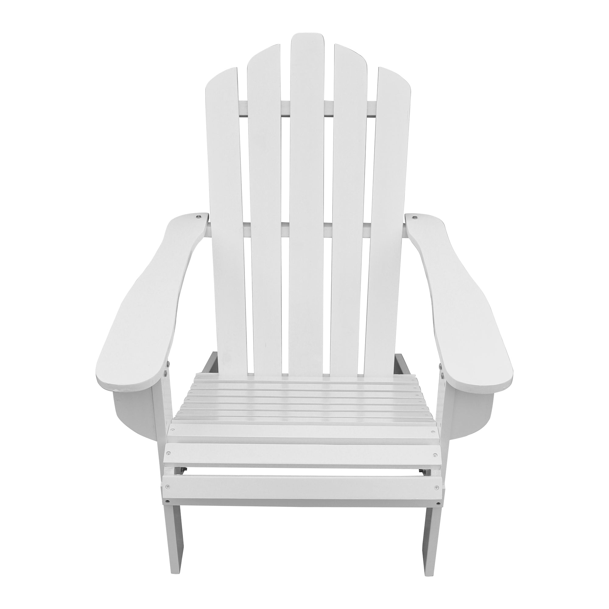 Outdoor or indoor Wood Reclining Adirondack chair White - Atlantic Fine Furniture Inc