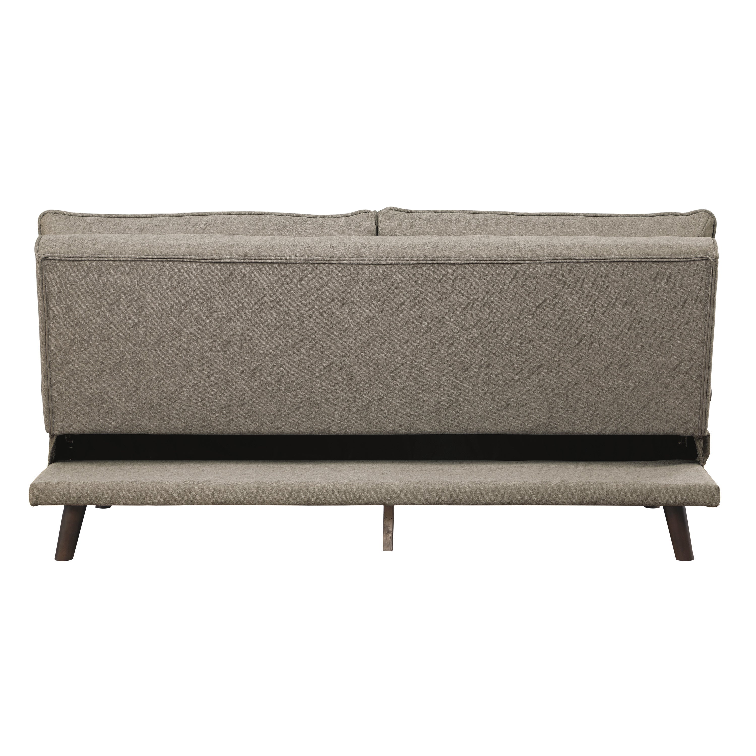 Casual Living Room 1pc Elegant Lounger Brown Textured Fabric Upholstered Sleeper Sofa Versatile Placement Furniture - Atlantic Fine Furniture Inc