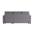 Orisfur. 81" Sleeper Sofa Bed Reversible Sectional Couch with Storage Chaise and Two Cup Holders for Living Room Furniture Set - Atlantic Fine Furniture Inc
