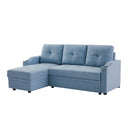 Orisfur. 81" Sleeper Sofa Bed Reversible Sectional Couch with Storage Chaise and Two Cup Holders for Living Room Furniture Set - Atlantic Fine Furniture Inc
