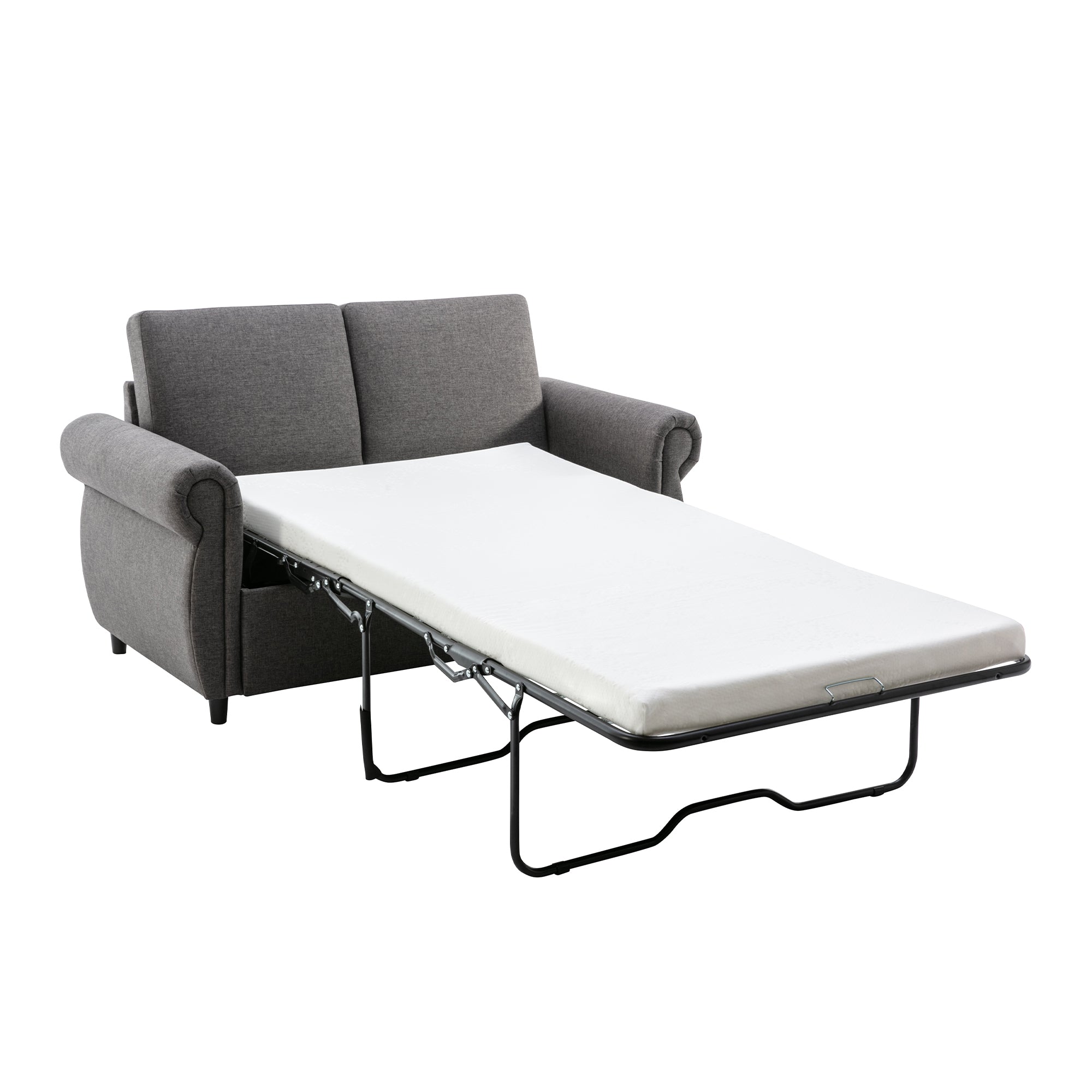 Orisfur Pull Out Sofa Bed Loveseat Sleeper with Twin Size Memory Mattress for Living Room Spaces - Atlantic Fine Furniture Inc