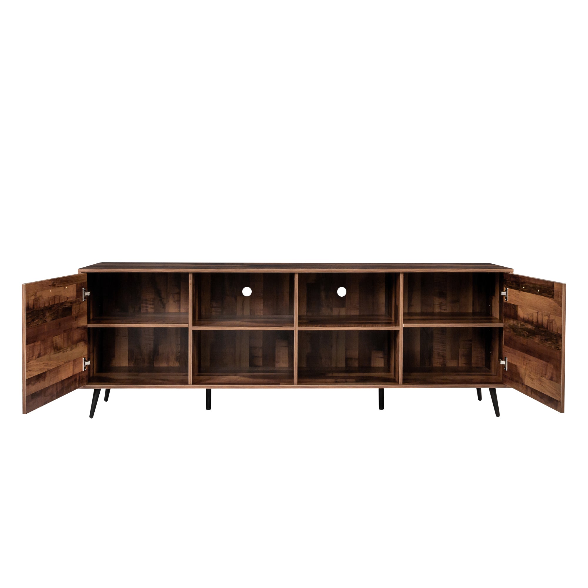 TV Stand Mid-Century Wood Modern Entertainment Center Adjustable Storage Cabinet TV Console for Living Room - Atlantic Fine Furniture Inc