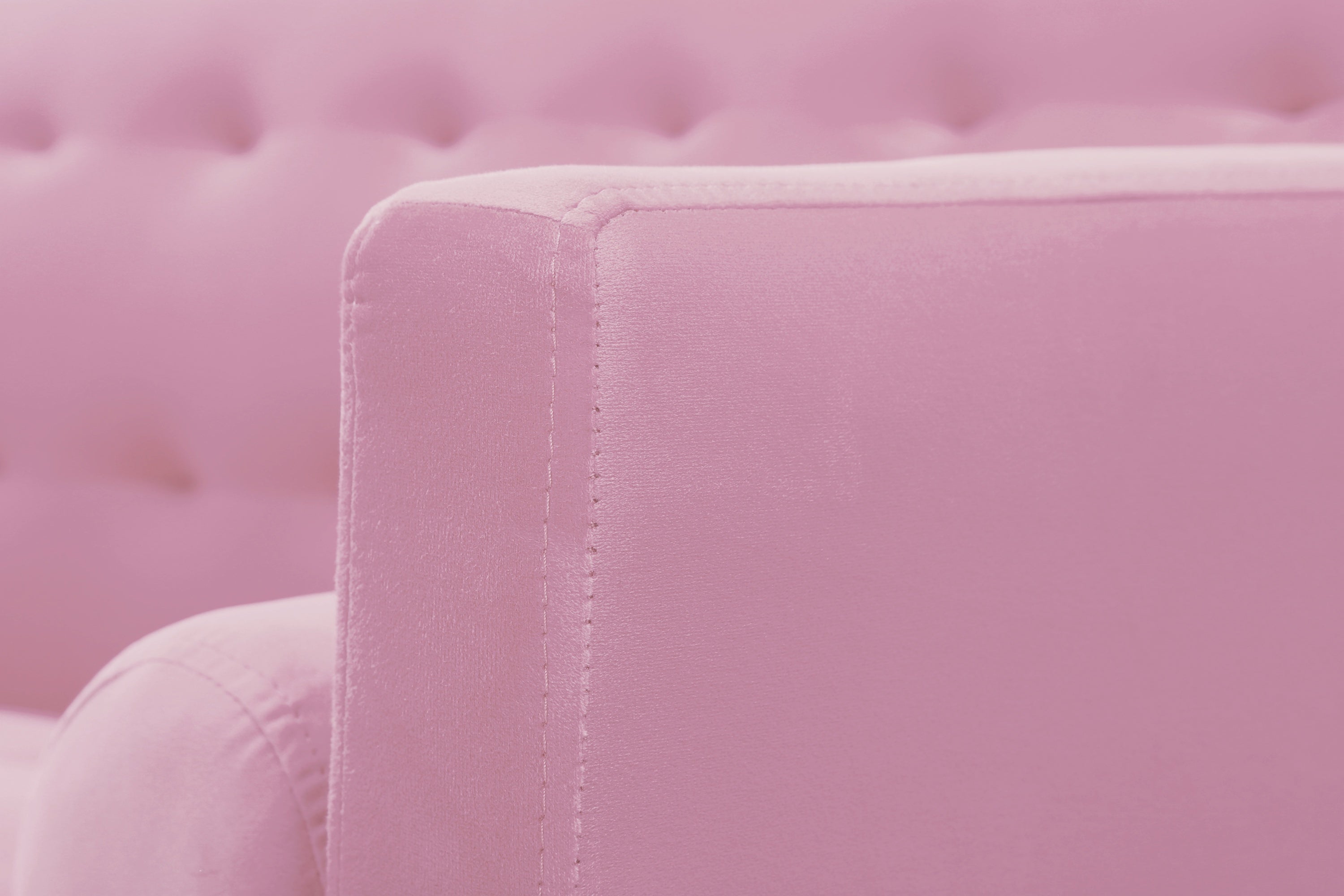 Square arm sleeper sofa Pink Velvet ***Not available for sale on Walmart*** - Atlantic Fine Furniture Inc