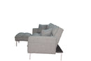 Sectional sofa couch sleeper grey - Atlantic Fine Furniture Inc