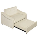 Orisfur. 50.6" Convertible Sleeper Bed, Adjustable Sofa Couch with Dual USB Ports for Living Room Space(Cream White) - Atlantic Fine Furniture Inc
