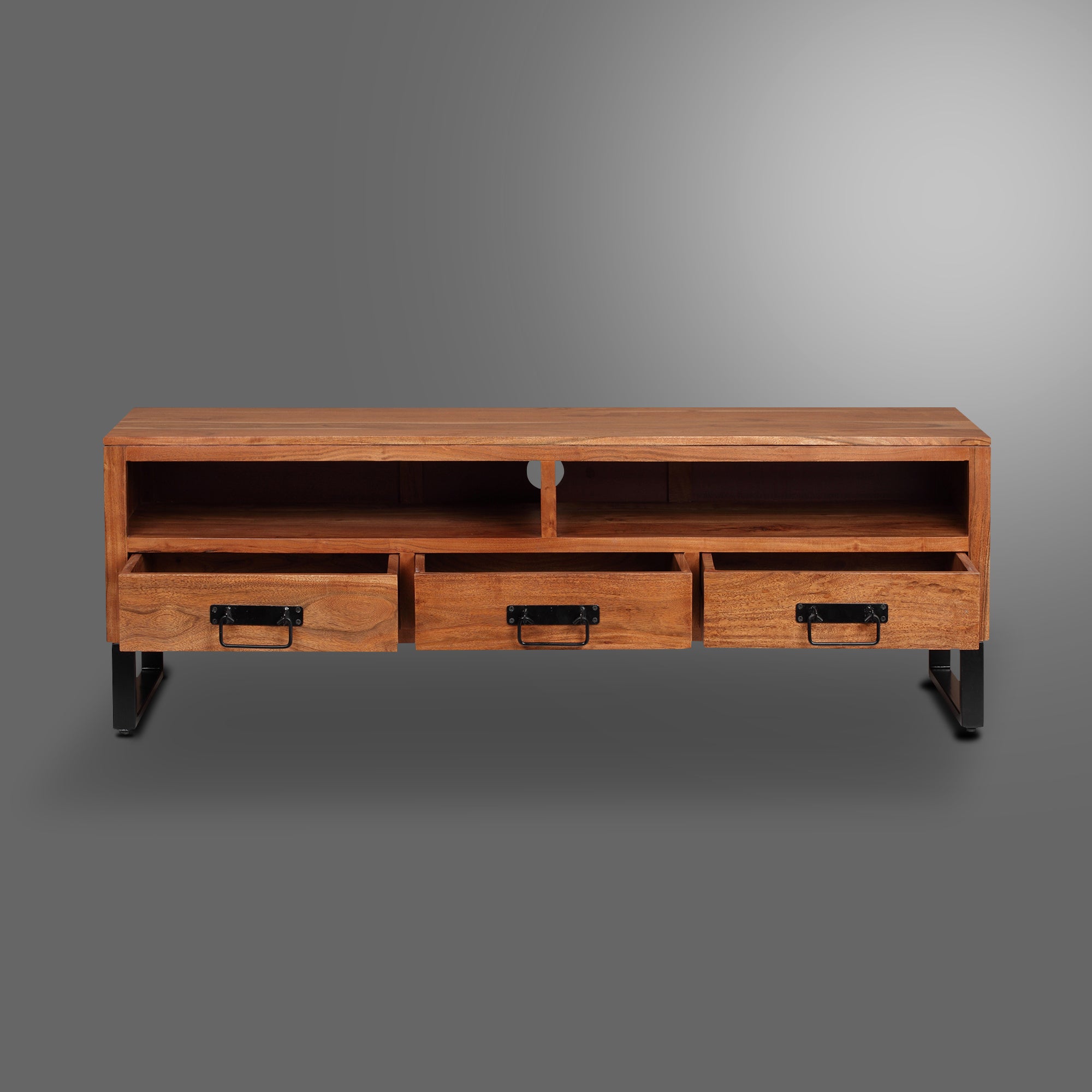 Solid Wood TV Stand for TVs up to 65" - Atlantic Fine Furniture Inc