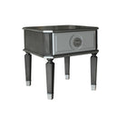 House - Beatrice End Table - Charcoal & Light Gray Finish - Atlantic Fine Furniture Inc