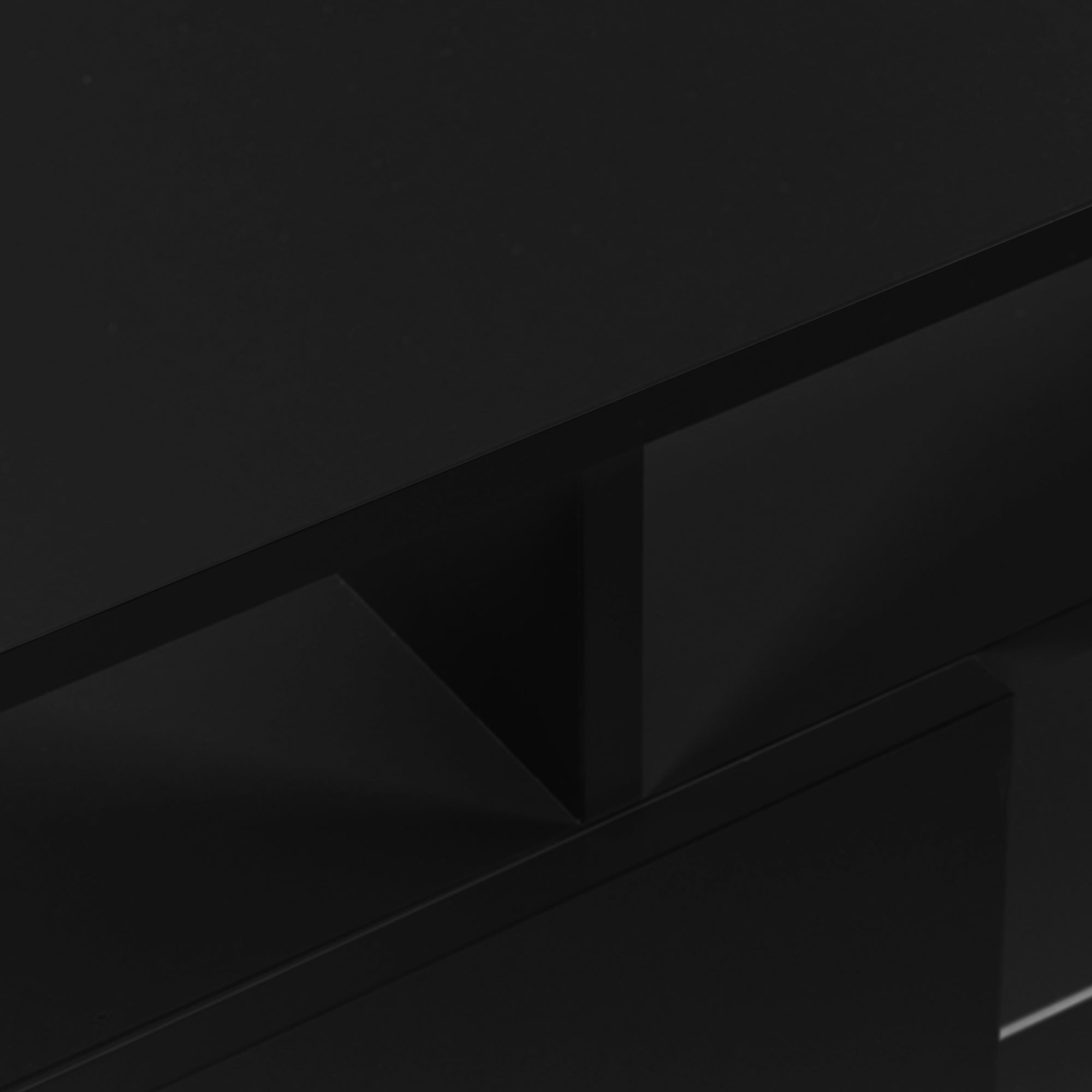 ON-TREND Modern TV Stand for TVs up to 65inches with LED lights, 16 Colors, for Livingroom, Bedroom, Black (OLD SKU: WF280706AAB) - Atlantic Fine Furniture Inc