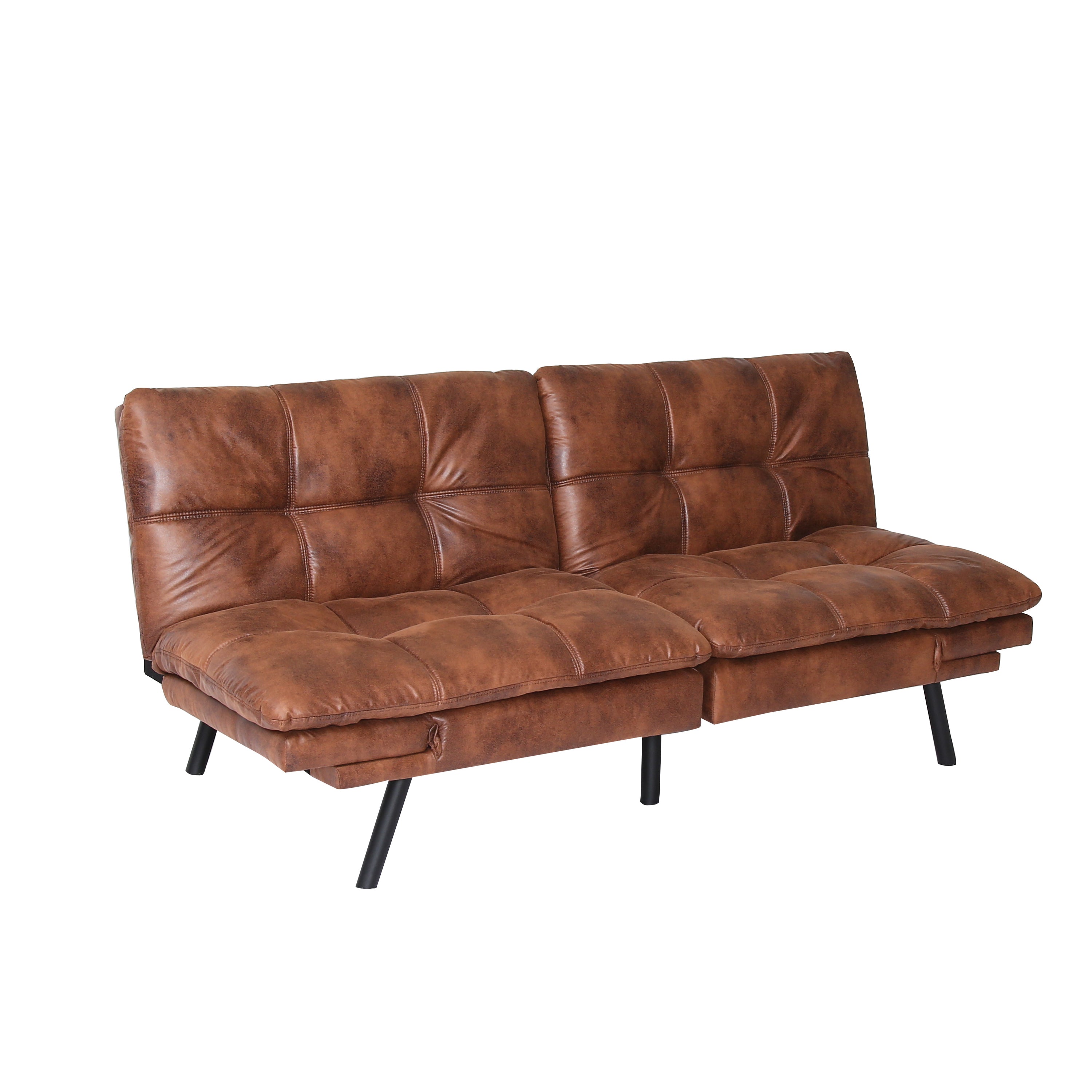 Convertible Memory Foam Futon Couch Bed, Modern Folding Sleeper Sofa-SF267PUCH - Atlantic Fine Furniture Inc
