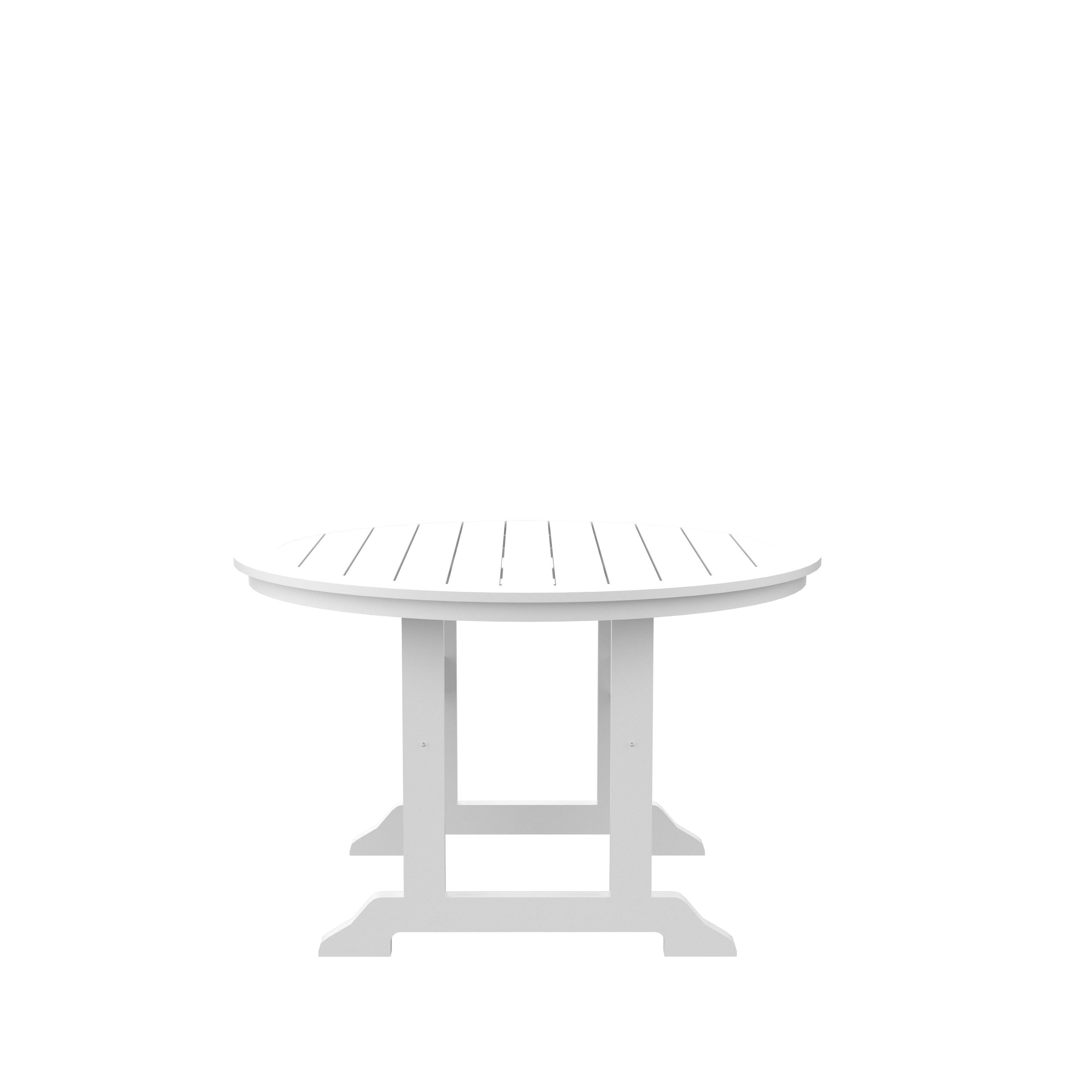 HDPE Round Dining Table, White - Atlantic Fine Furniture Inc