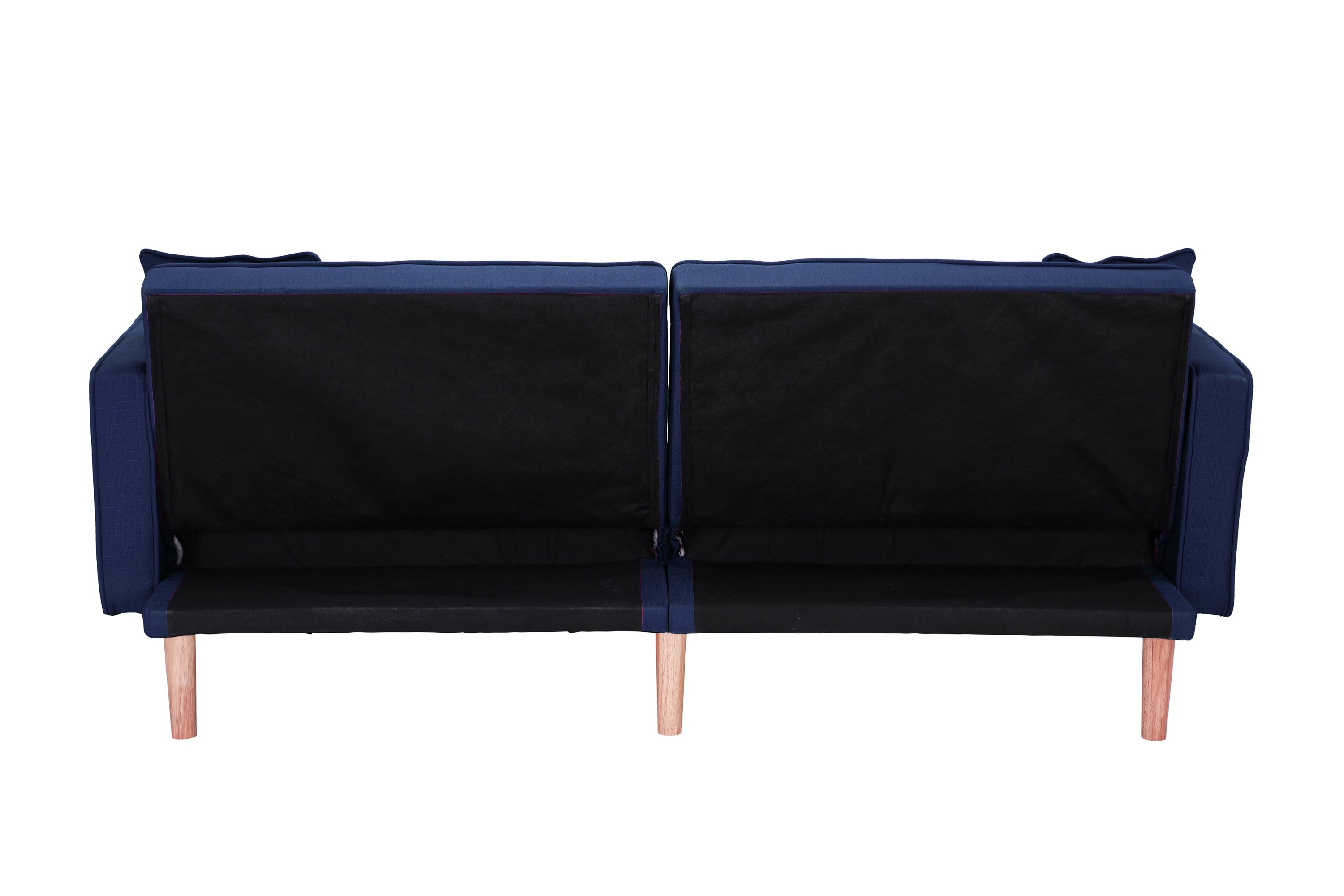 FUTON SLEEPER SOFA WITH 2 PILLOWS NAVY BLUE FABRIC(W223S00030) - Atlantic Fine Furniture Inc