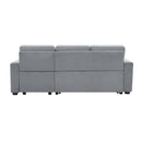 Orisfur. 83" Pull Out Sleeper Sofa Reversible L-Shape 3 Seat Sectional Couch with Storage Chaise for Living Room Furniture Set (Old SKU: SG000408AAA) - Atlantic Fine Furniture Inc