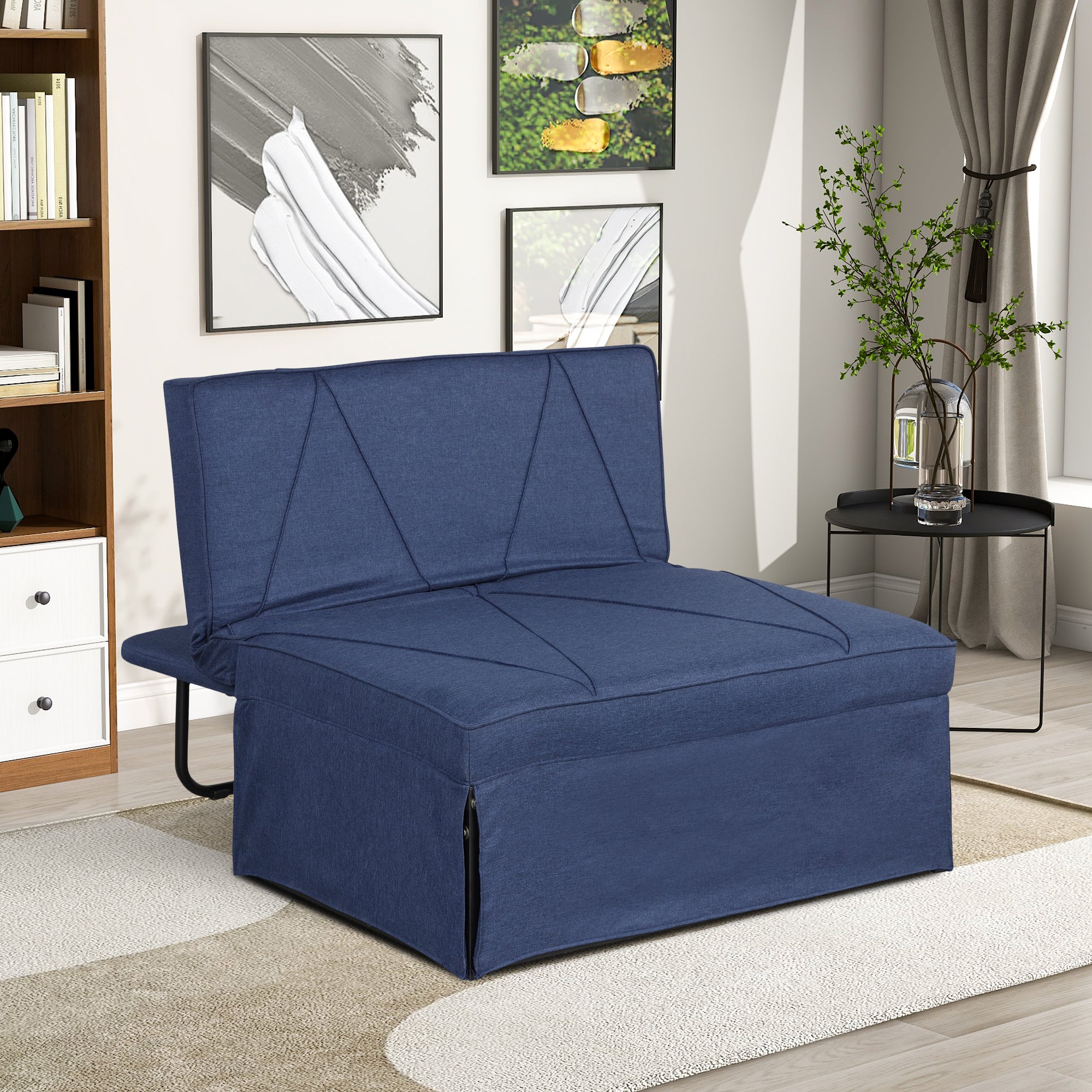 Orisfur.Sofa Bed,4-in-1Folding Ottoman Sofa Bed Sleeper Chair Convertible Chair into Bed with Adjustable Backrest Sleeper Couch Bed for Living Room/Small Apartment/Adults - Atlantic Fine Furniture Inc