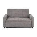 Orisfur. 66" Convertible Sleeper Bed, Adjustable Loveseat Couch with Dual USB Ports for Living Room Space - Atlantic Fine Furniture Inc