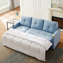 Orisfur. 81" Sleeper Sofa Bed Reversible Sectional Couch with Storage Chaise and Two Cup Holders for Living Room Furniture Set - Atlantic Fine Furniture Inc