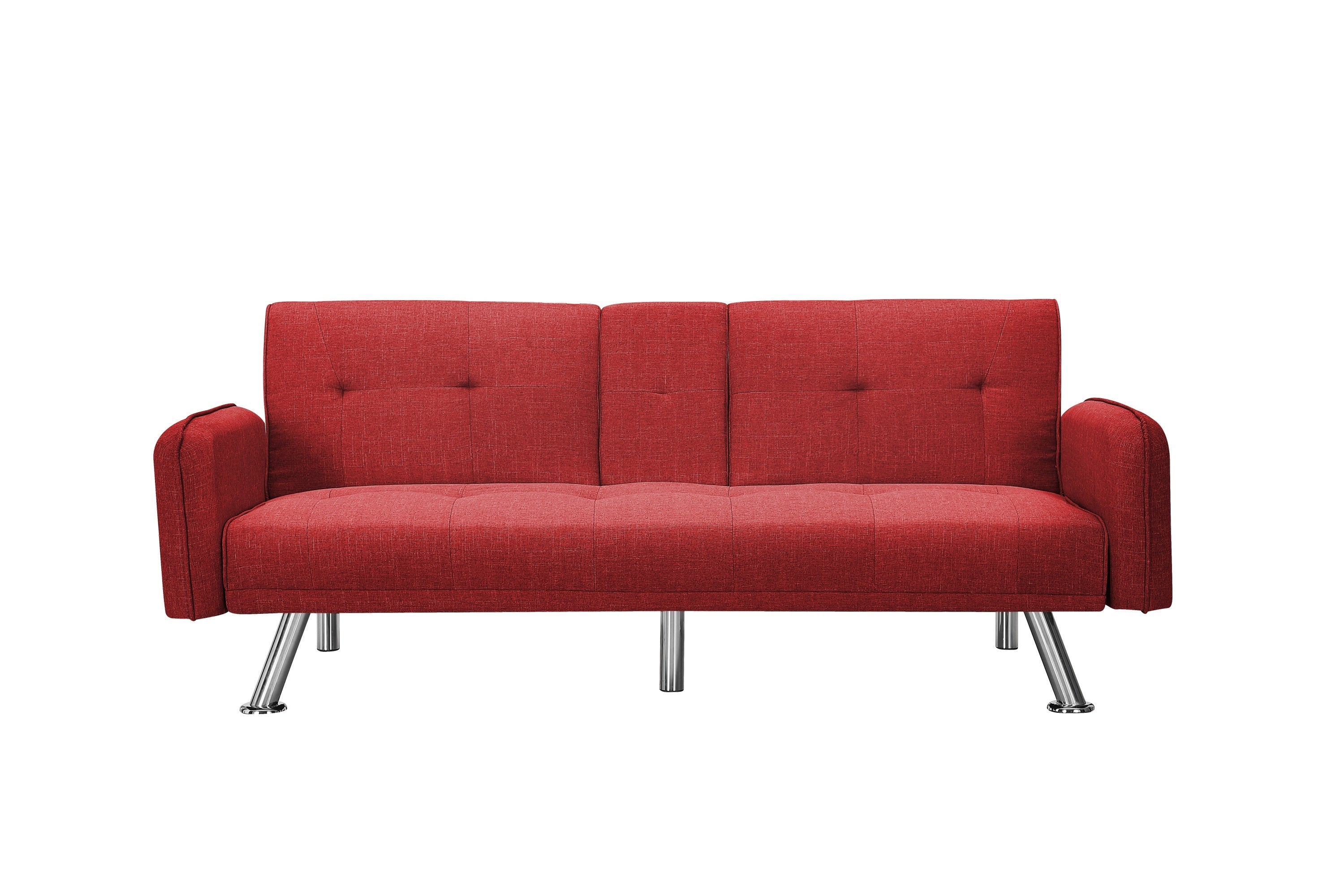 SLEEPER SOFA RED COLOR FABRIC(same as W22339670。Size difference, See Details in page.) - Atlantic Fine Furniture Inc