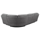 Higgins - Four-Piece Upholstered Power Sectional - Atlantic Fine Furniture Inc
