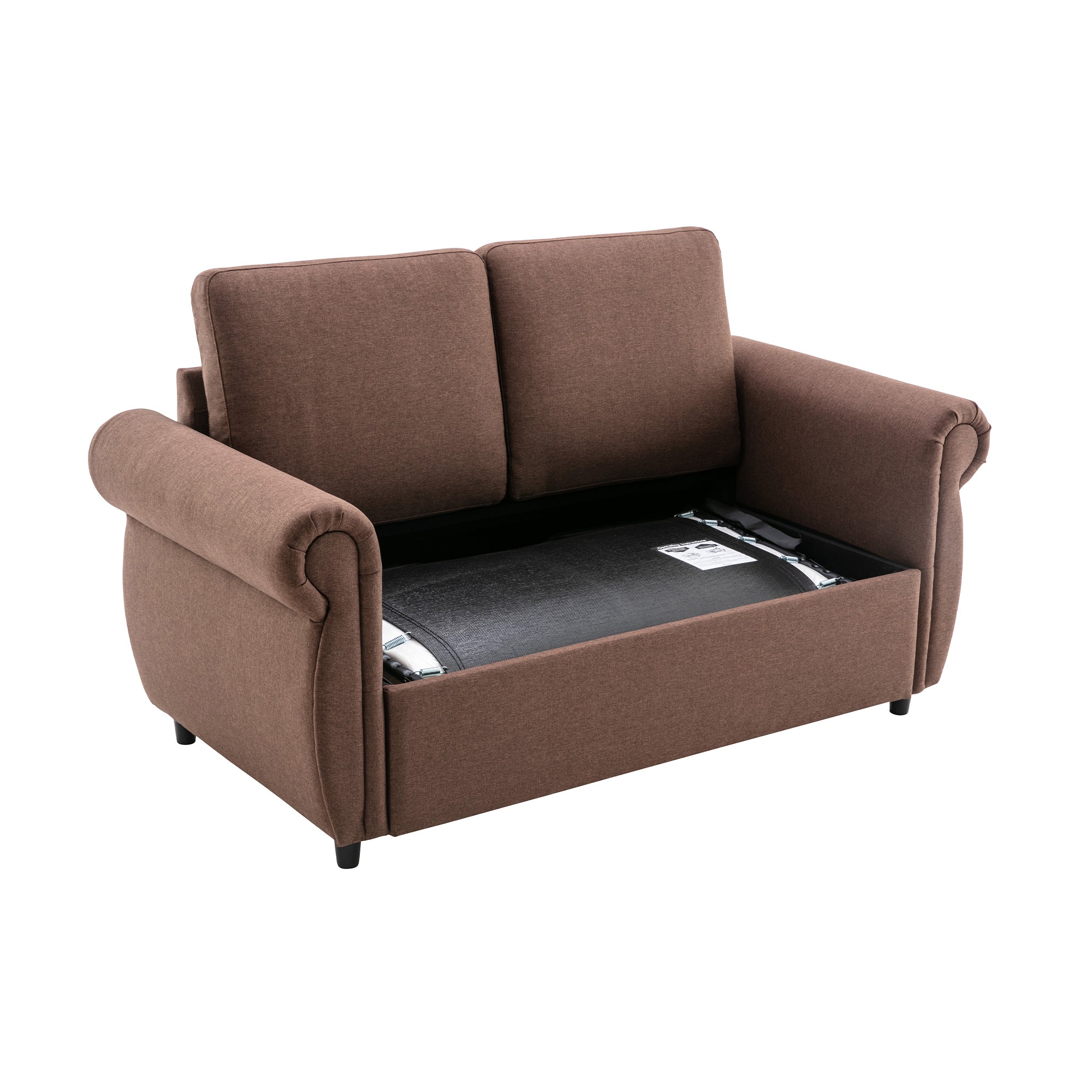 Orisfur Pull Out Sofa Bed Loveseat Sleeper with Twin Size Memory Mattress for Living Room Spaces - Atlantic Fine Furniture Inc