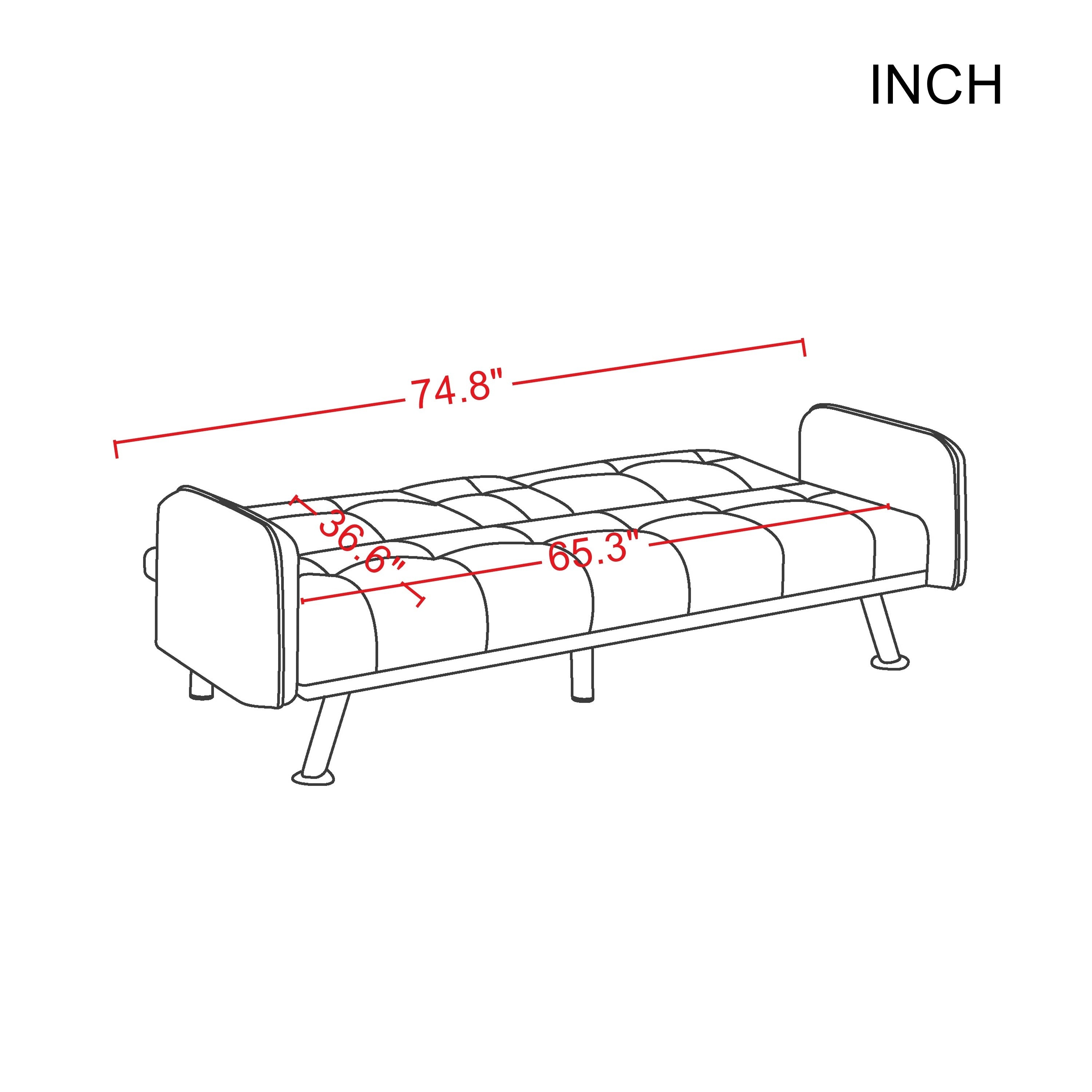 SLEEPER SOFA PURPLE COLOR (Replace W22307251。Size difference, See Details in page.) - Atlantic Fine Furniture Inc