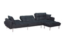 Sectional sofa couch sleeper black - Atlantic Fine Furniture Inc