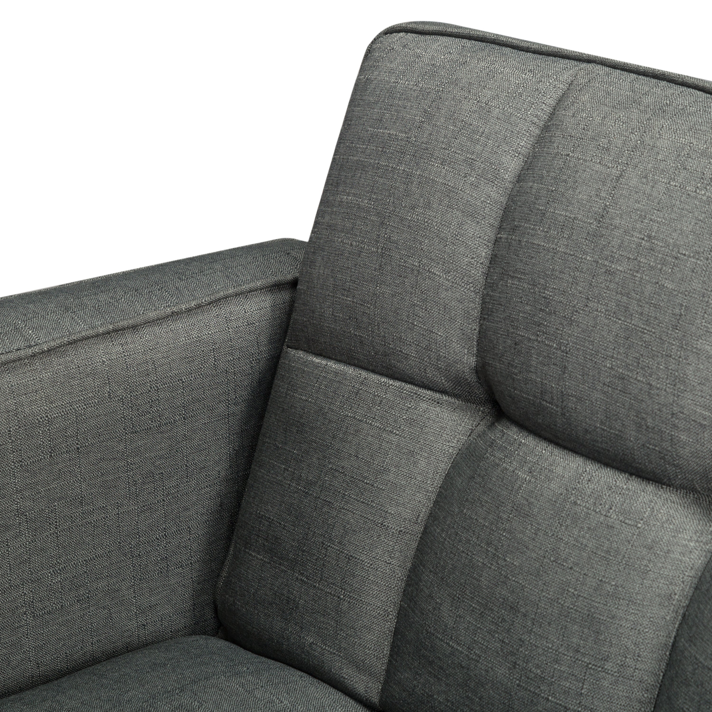 FUTON SLEEPER SOFA WITH 2 PILLOWS Dark gray FABRIC(same as W223S01338、W223S00991。Size difference, See Details in page.) - Atlantic Fine Furniture Inc