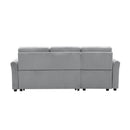 Orisfur. 83" Pull Out Sleeper Sofa Reversible L-Shape 3 Seat Sectional Couch with Storage for Living Room Furniture Set - Atlantic Fine Furniture Inc