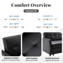 Orisfur. 51" Convertible Sleeper Bed, Adjustable Oversized Armchair  with Dual USB Ports for Small Space - Atlantic Fine Furniture Inc