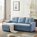 Orisfur. 81" Sleeper Sofa Bed Reversible Sectional Couch with Storage Chaise and Two Cup Holders for Living Room Furniture Set - Atlantic Fine Furniture Inc