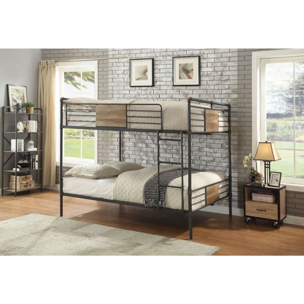 Queen over queen bunk deals bed with trundle