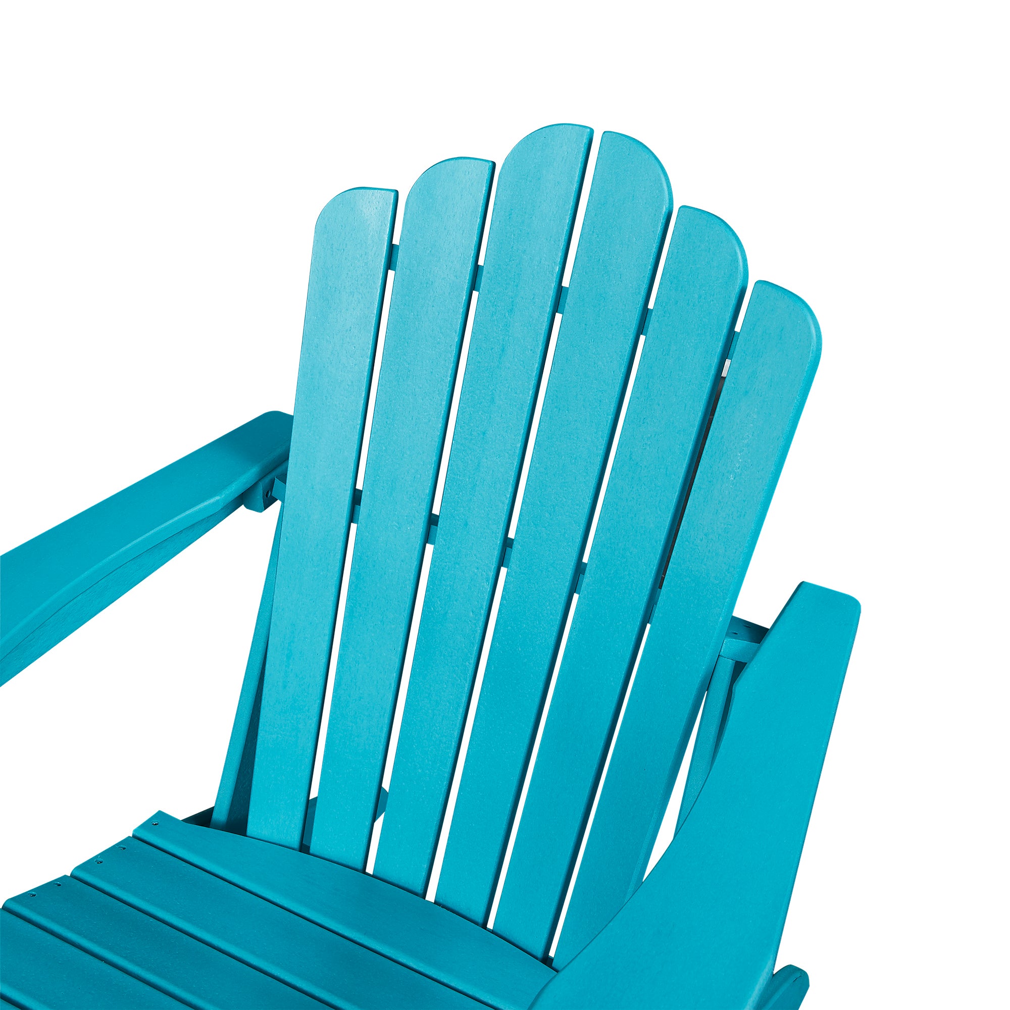Classic Outdoor Adirondack Chair for Garden Porch Patio Deck Backyard, Weather Resistant Accent Furniture, Blue - Atlantic Fine Furniture Inc