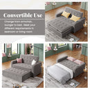 Orisfur. 66" Convertible Sleeper Bed, Adjustable Loveseat Couch with Dual USB Ports for Living Room Space - Atlantic Fine Furniture Inc