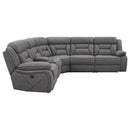 Higgins - Four-Piece Upholstered Power Sectional - Atlantic Fine Furniture Inc